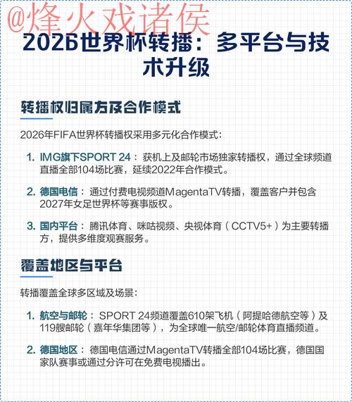 2026世界杯直播平台推荐:免费观看与付费选择 2026世界杯直播平台推荐:免费观看与付费选择